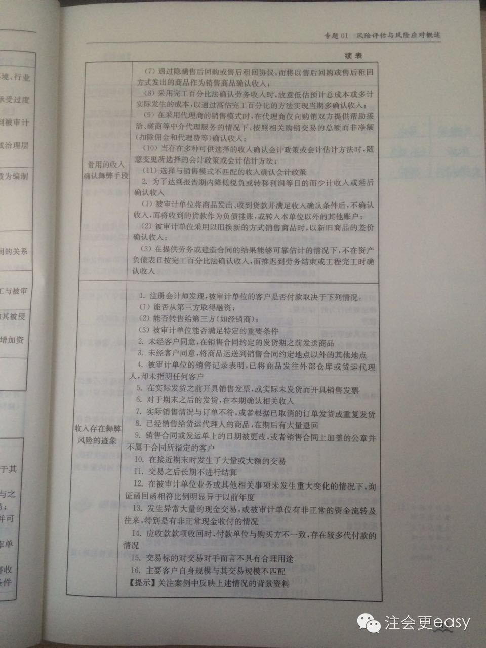 學霸帶你考注會綜合——關于舞弊的重大錯報風險3