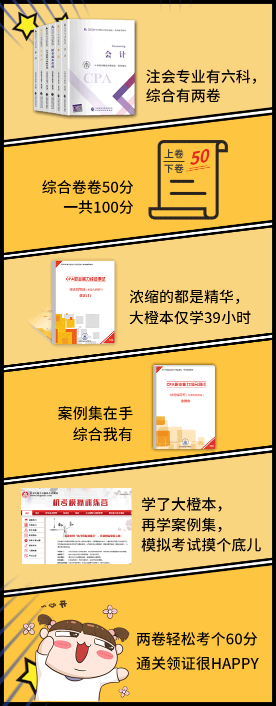 一張圖告訴你什么是CPA綜合考試